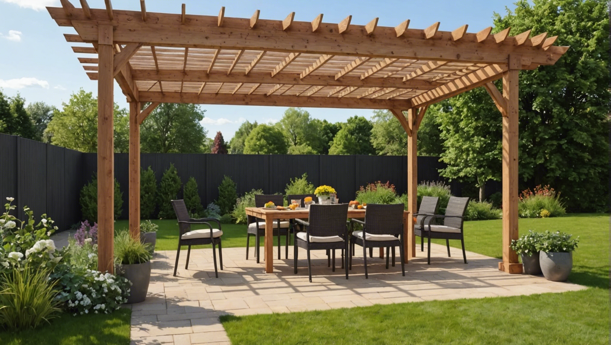découvrez les avantages d'opter pour une pergola en bois dans votre jardin pour profiter d'un espace de vie extérieur chaleureux et authentique, idéal pour vos moments de détente et de convivialité en famille ou entre amis.